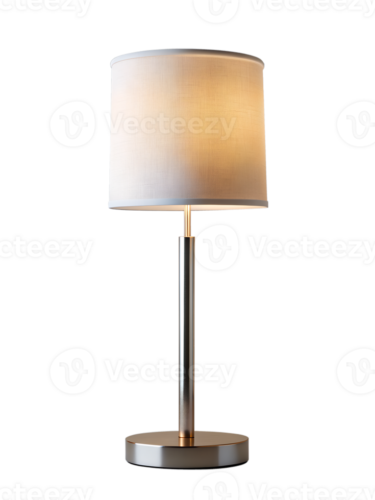 , minimalistisk stil tabell lampa isolerat på transparent bakgrund png