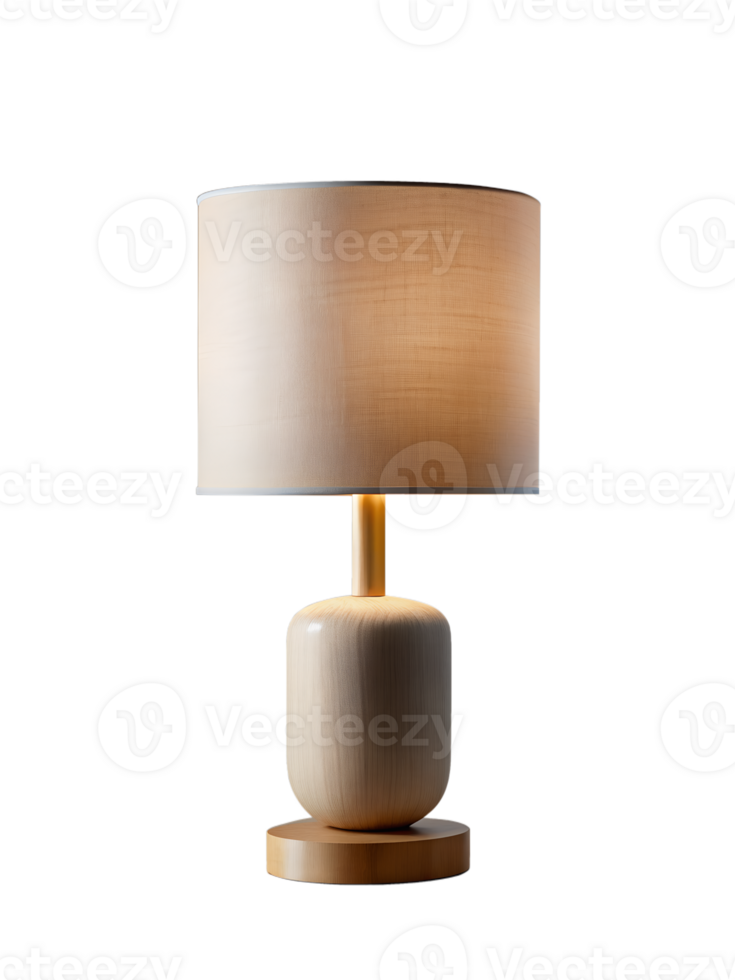 , minimalistisk stil tabell lampa isolerat på transparent bakgrund png