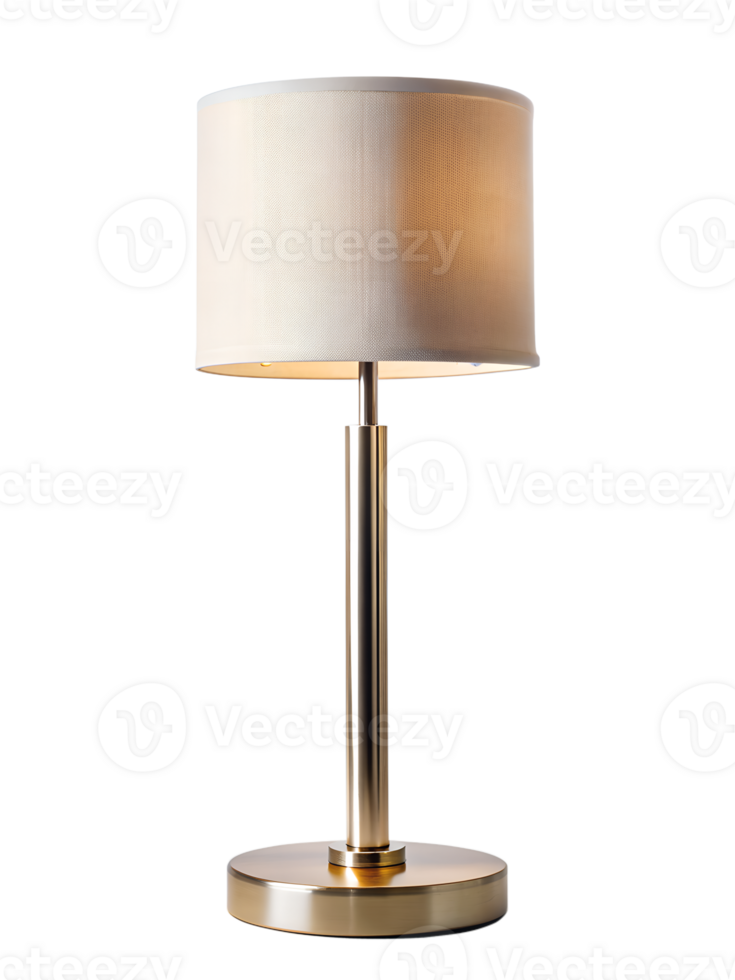 , minimalistisk stil tabell lampa isolerat på transparent bakgrund png