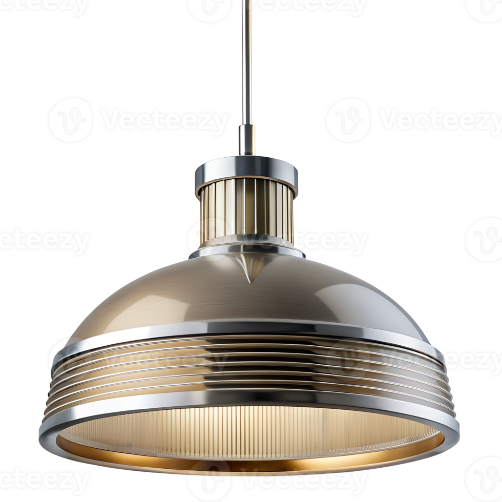 modern high ceiling hanging lamp front elevation. png