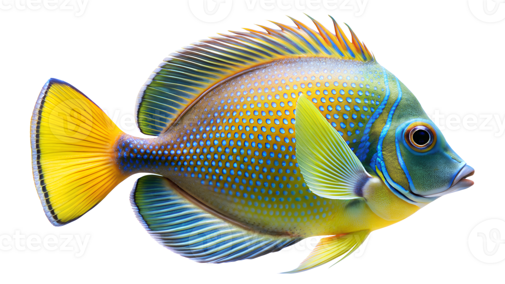 tropical fish isolated on transparent background. png