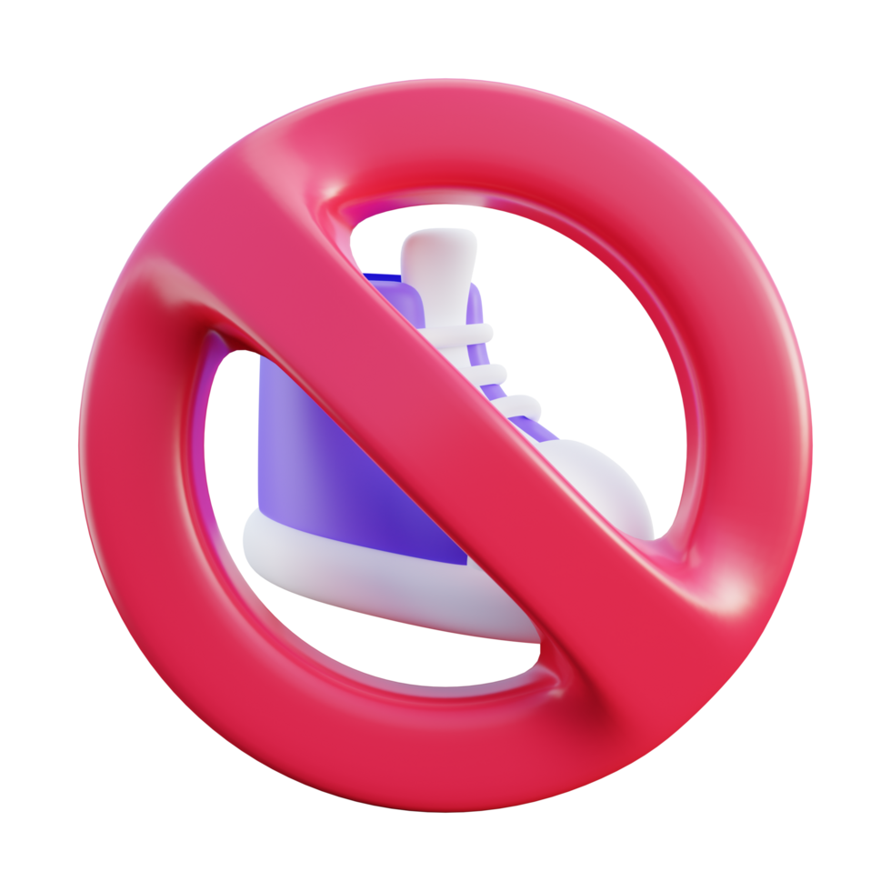 No Shoe Icon png