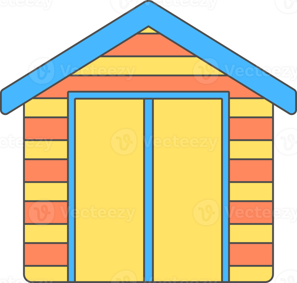 Bungalow House Illustration Isolated background Illustration Isolated background png