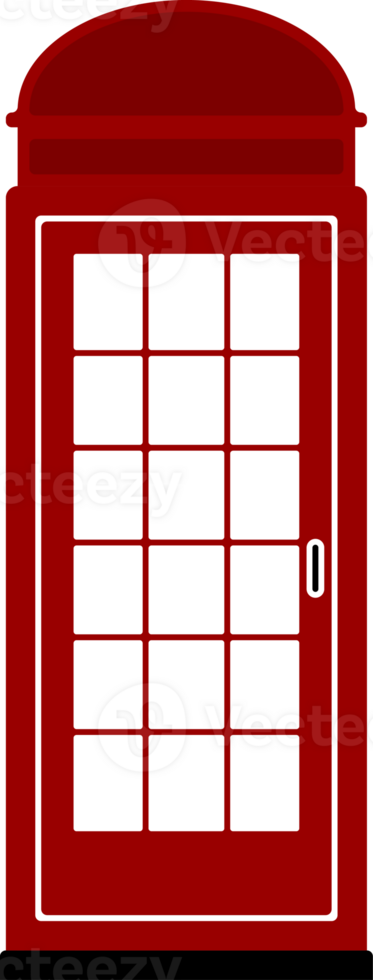 Public Telephone Box Illustration Perfect to Complete Your Design png