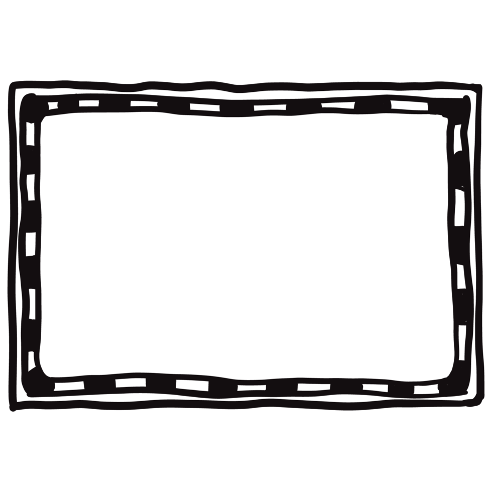 frame with flowers on transparent background png