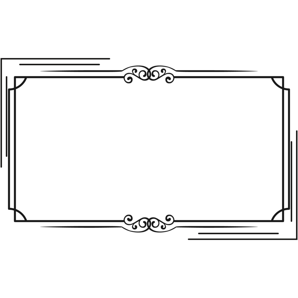 frame with flowers on transparent background png