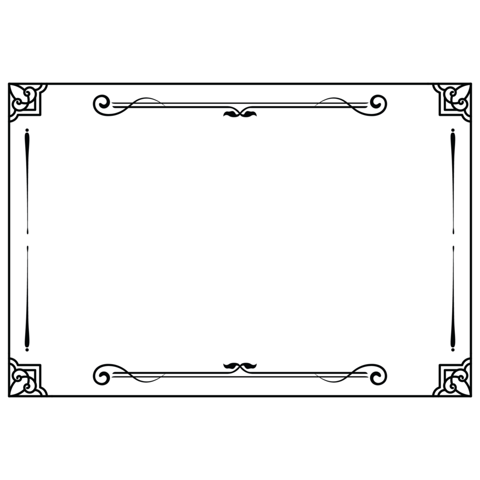 frame with flowers on transparent background png