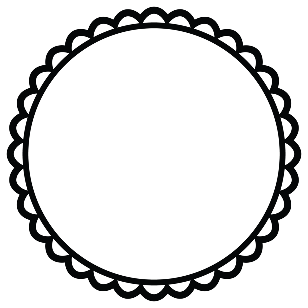 frame with flowers on transparent background png