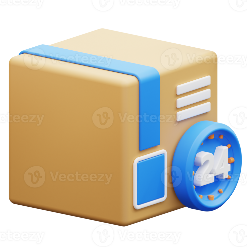 3d illustration hour delivery png