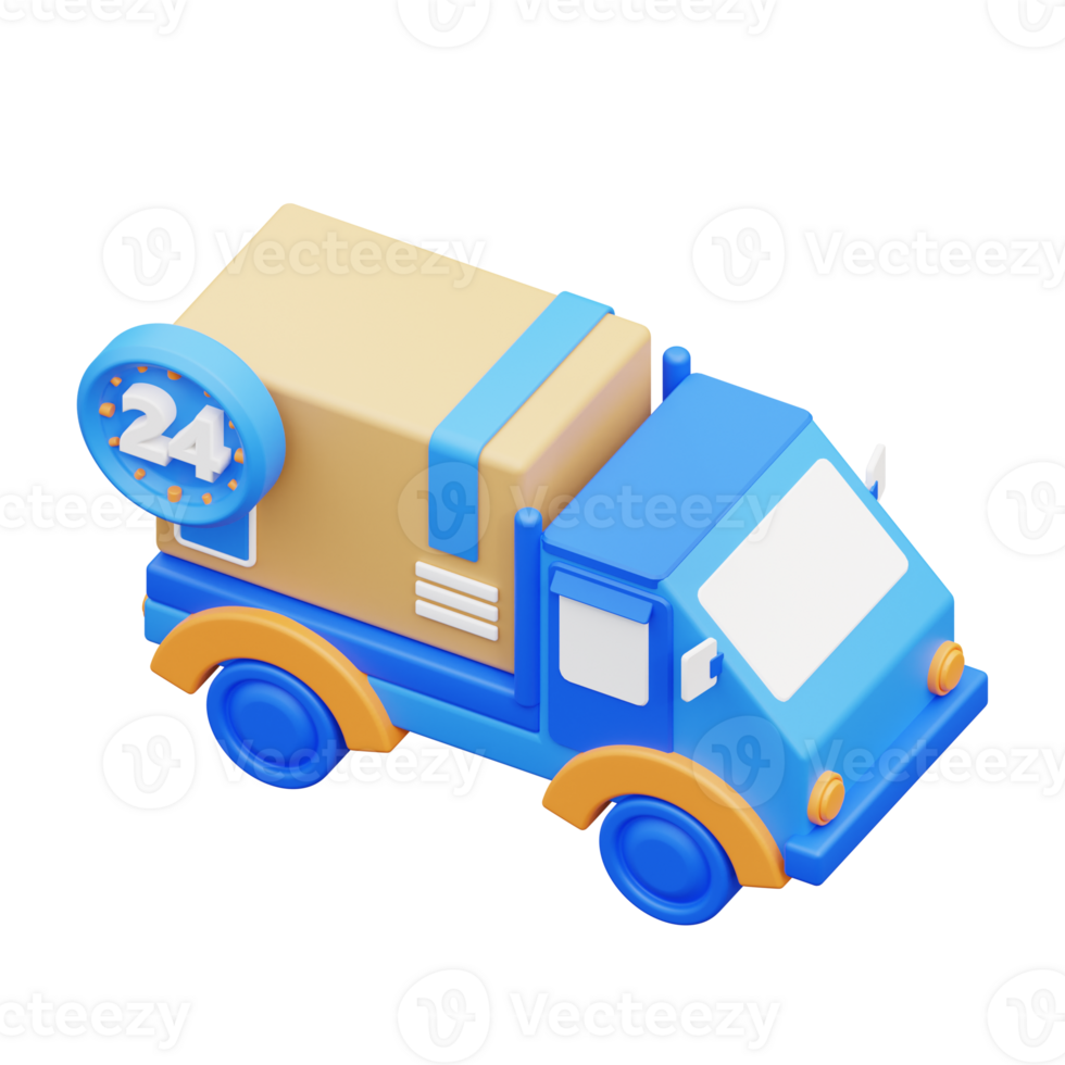 3d illustration hour delivery service png