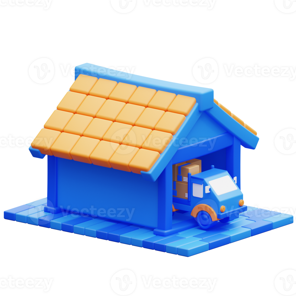 3d illustration delivery pick up png