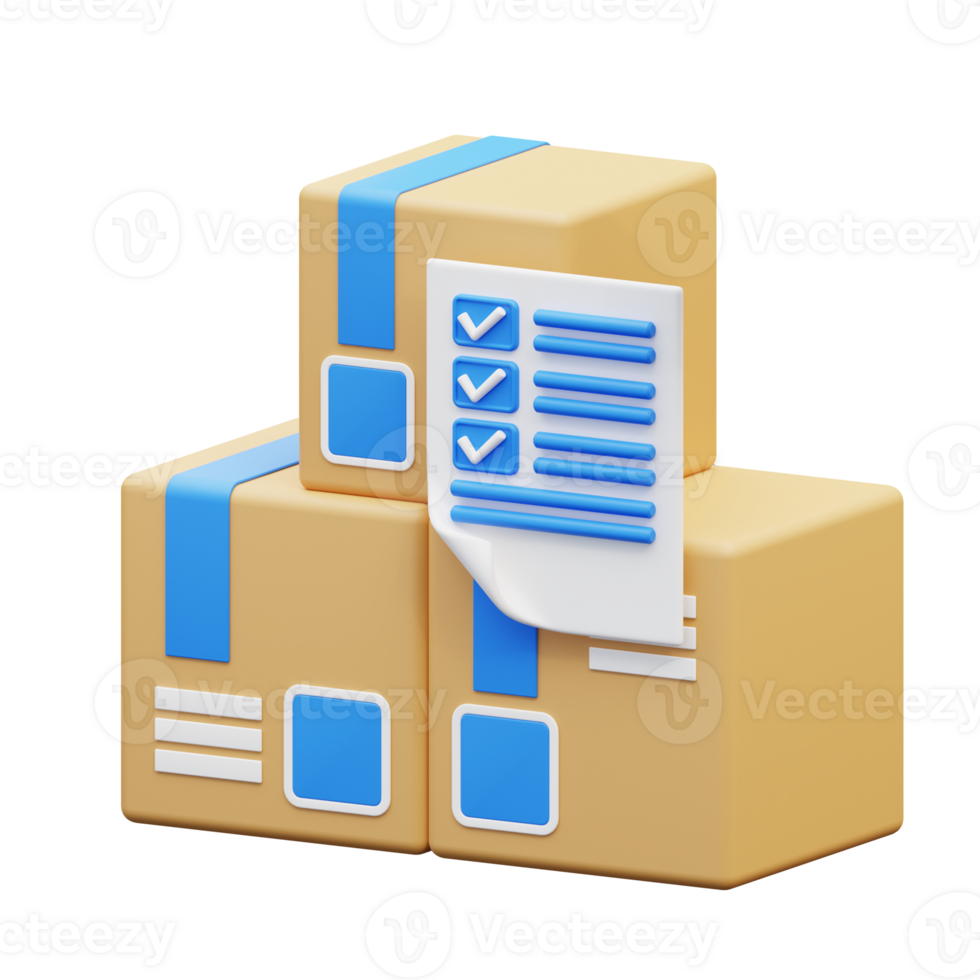 3d illustration shipping data png