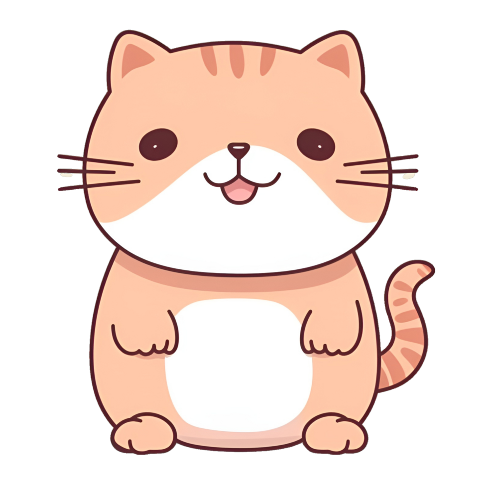 Happy cute cat png