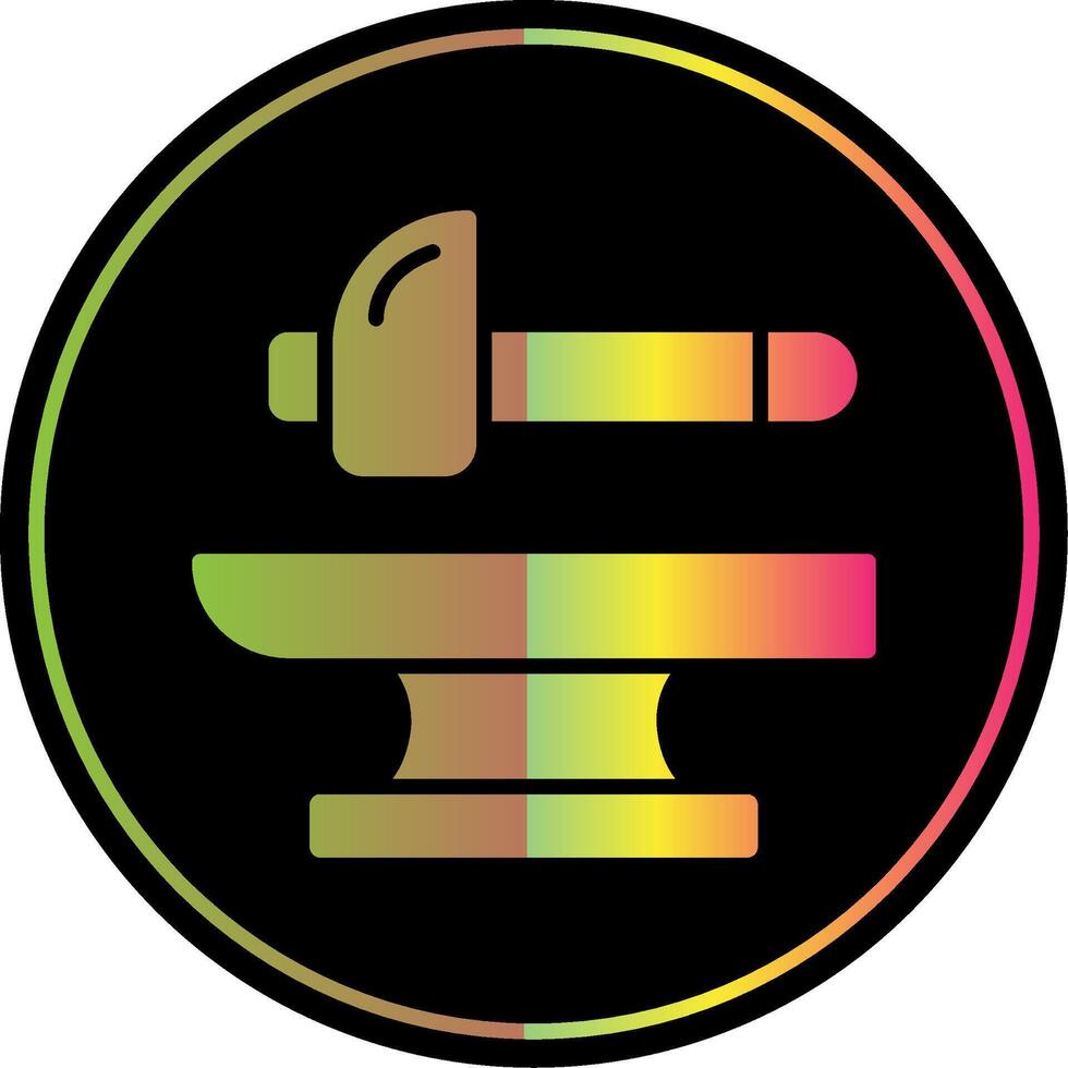 Blacksmith Glyph Due Color Icon Design vector