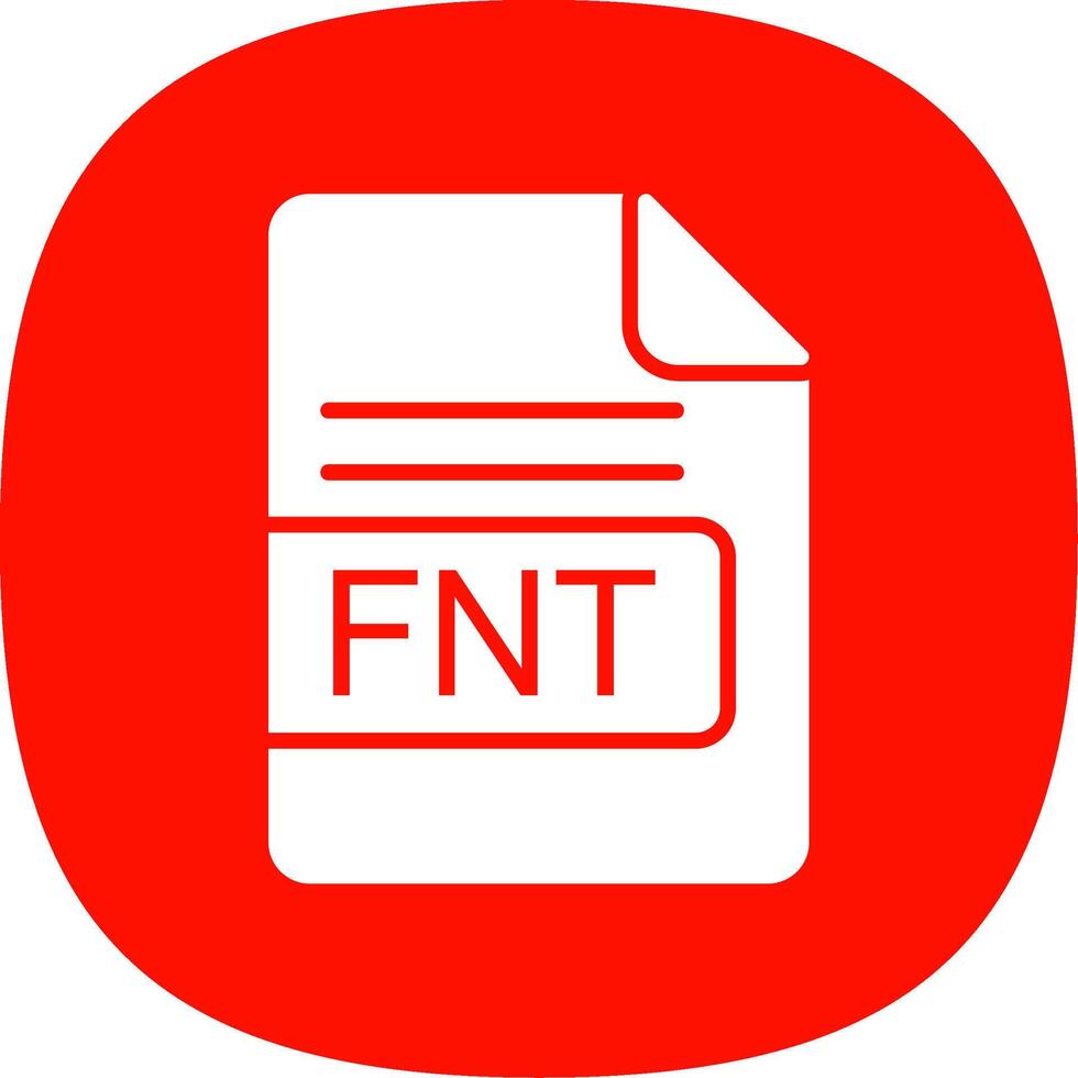FNT File Format Glyph Curve Icon Design vector