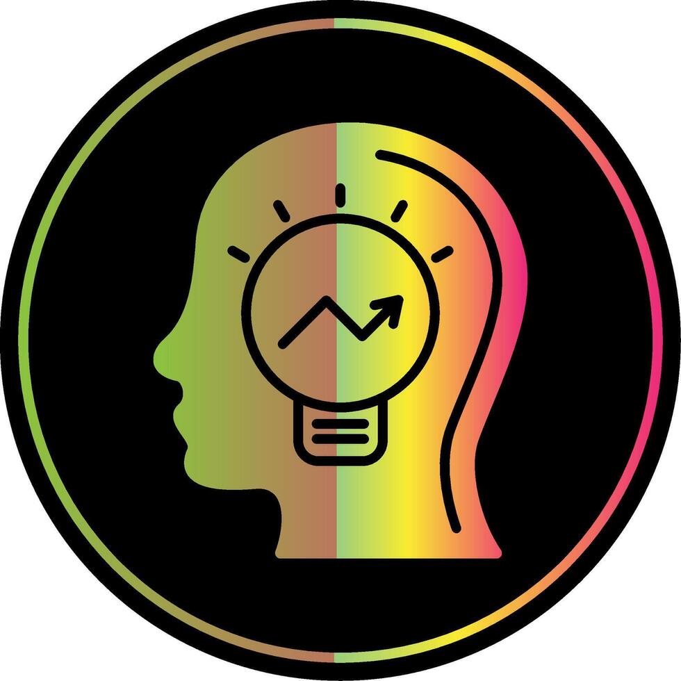 Ideas Glyph Due Color Icon Design vector