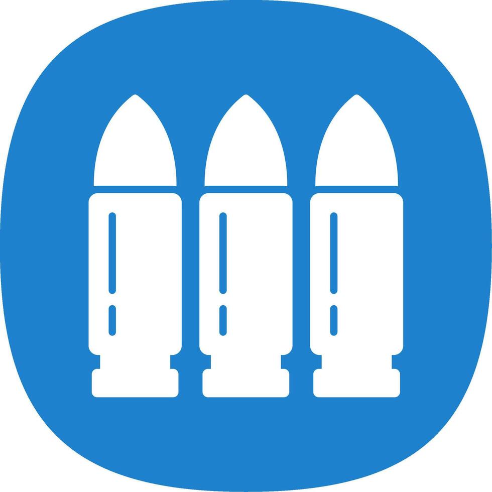 Bullet Glyph Curve Icon Design vector