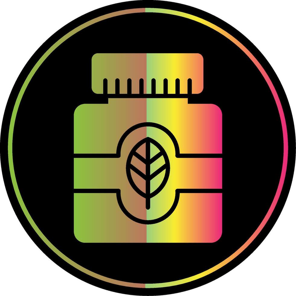 Essential Oil Glyph Due Color Icon Design vector