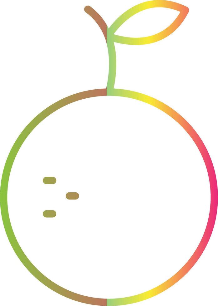 Orange Line Gradient Due Color Icon Design vector