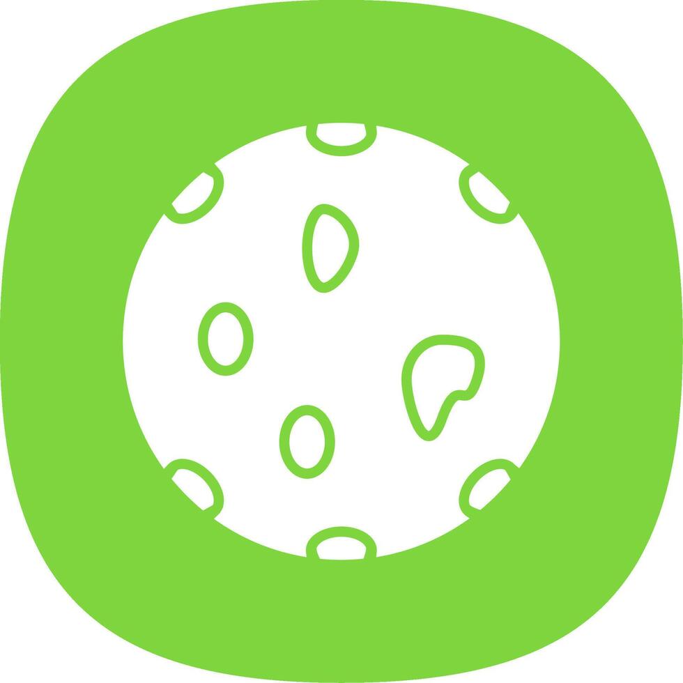 Sponge Glyph Curve Icon Design vector