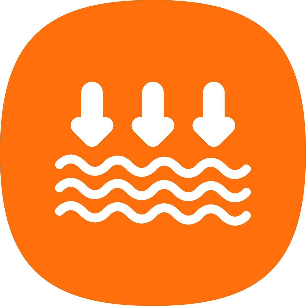 Arrows Glyph Curve Icon Design vector