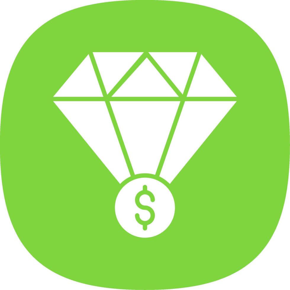 Value Glyph Curve Icon Design vector