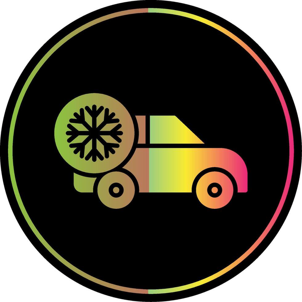 Air Conditioner Glyph Due Color Icon Design vector