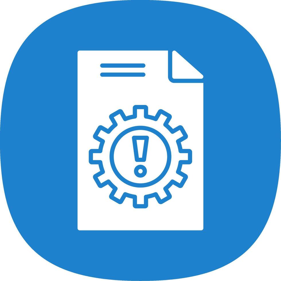 Crisis Management Glyph Curve Icon Design vector