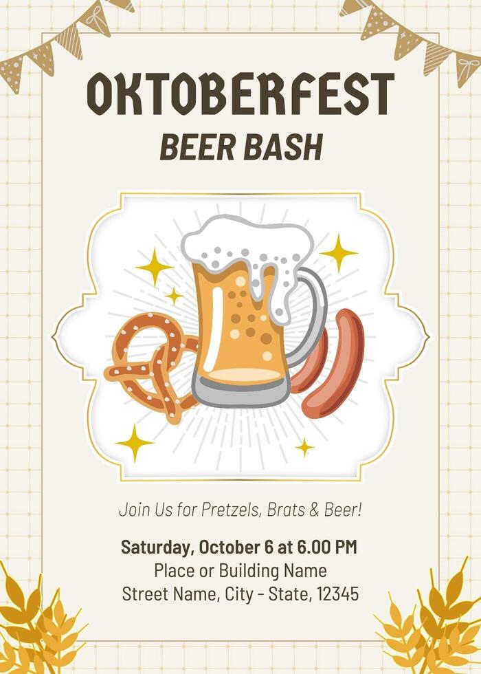 Oktoberfest Invitation template