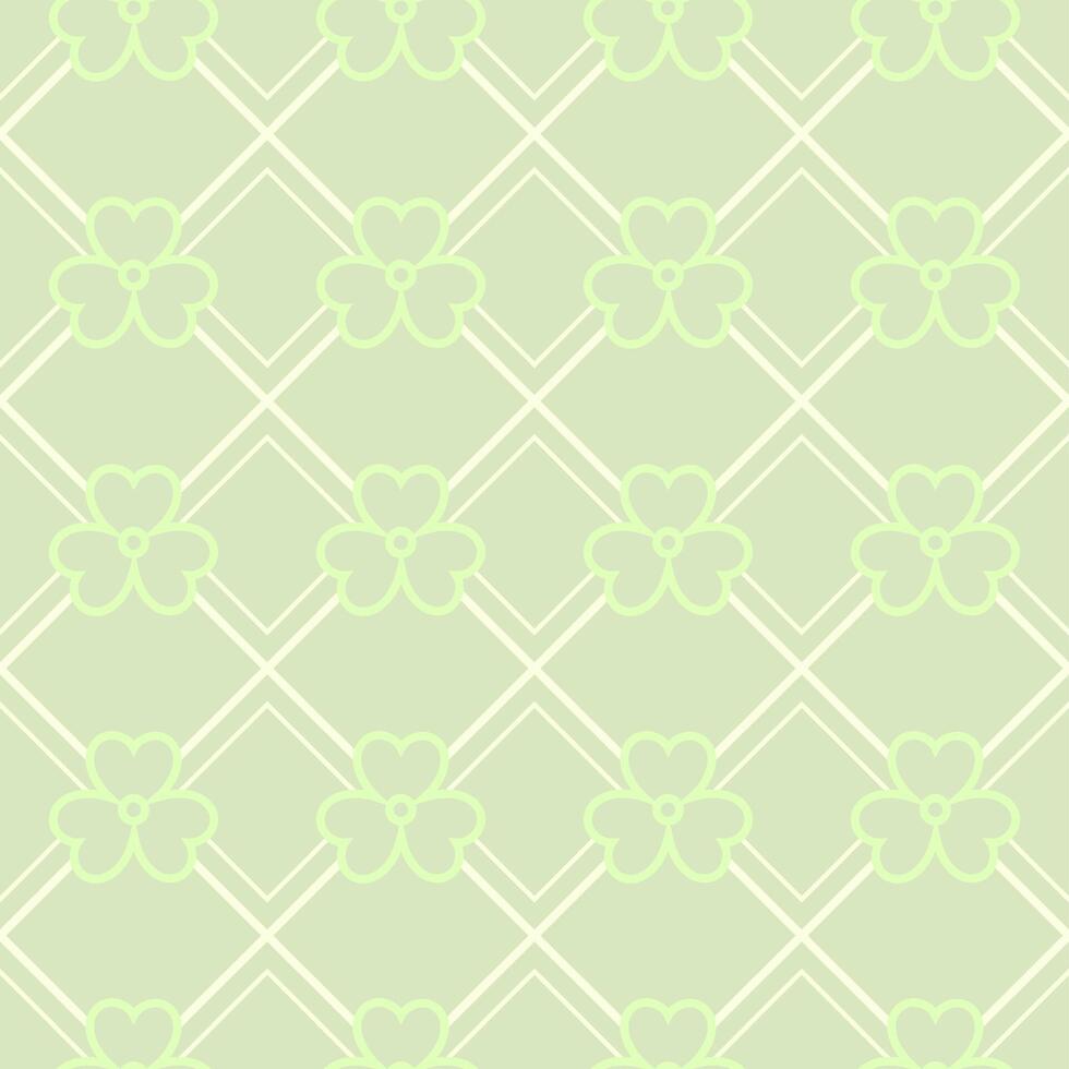 Geometric simple St Patricks day pattern vector