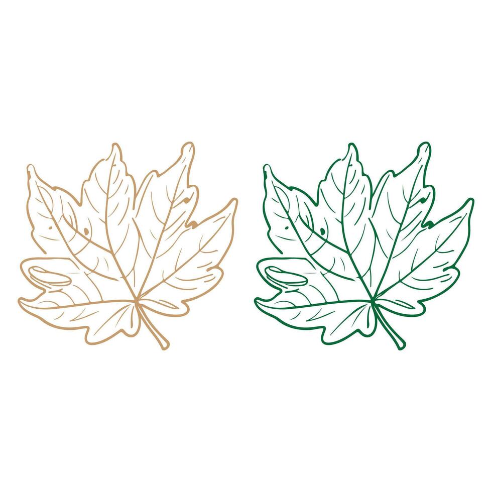 Autumn Line Art vector