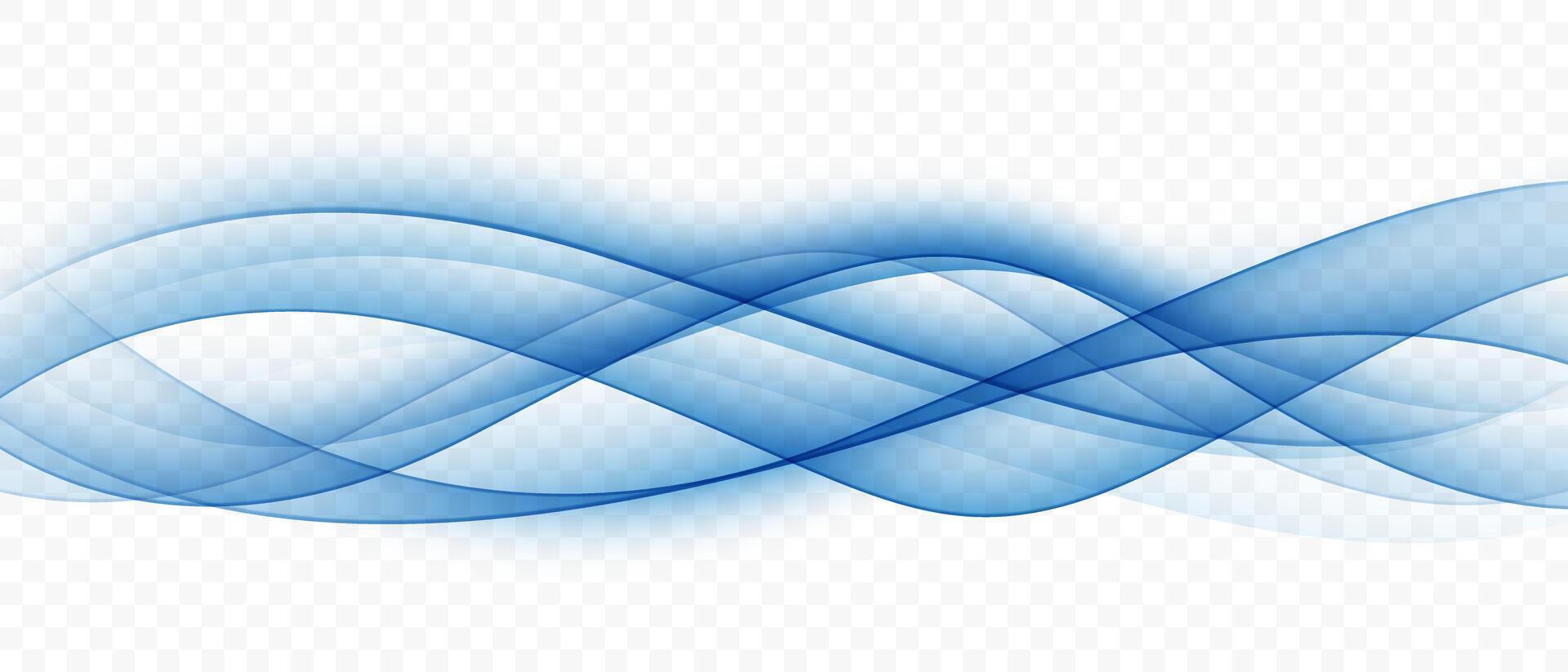 Blue waves abstract background, modern design, illustration vector