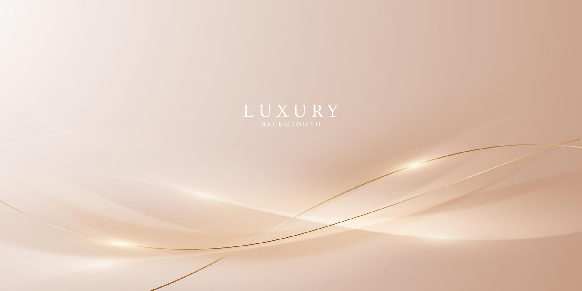 golden abstract background with luxury golden lines illustration vector