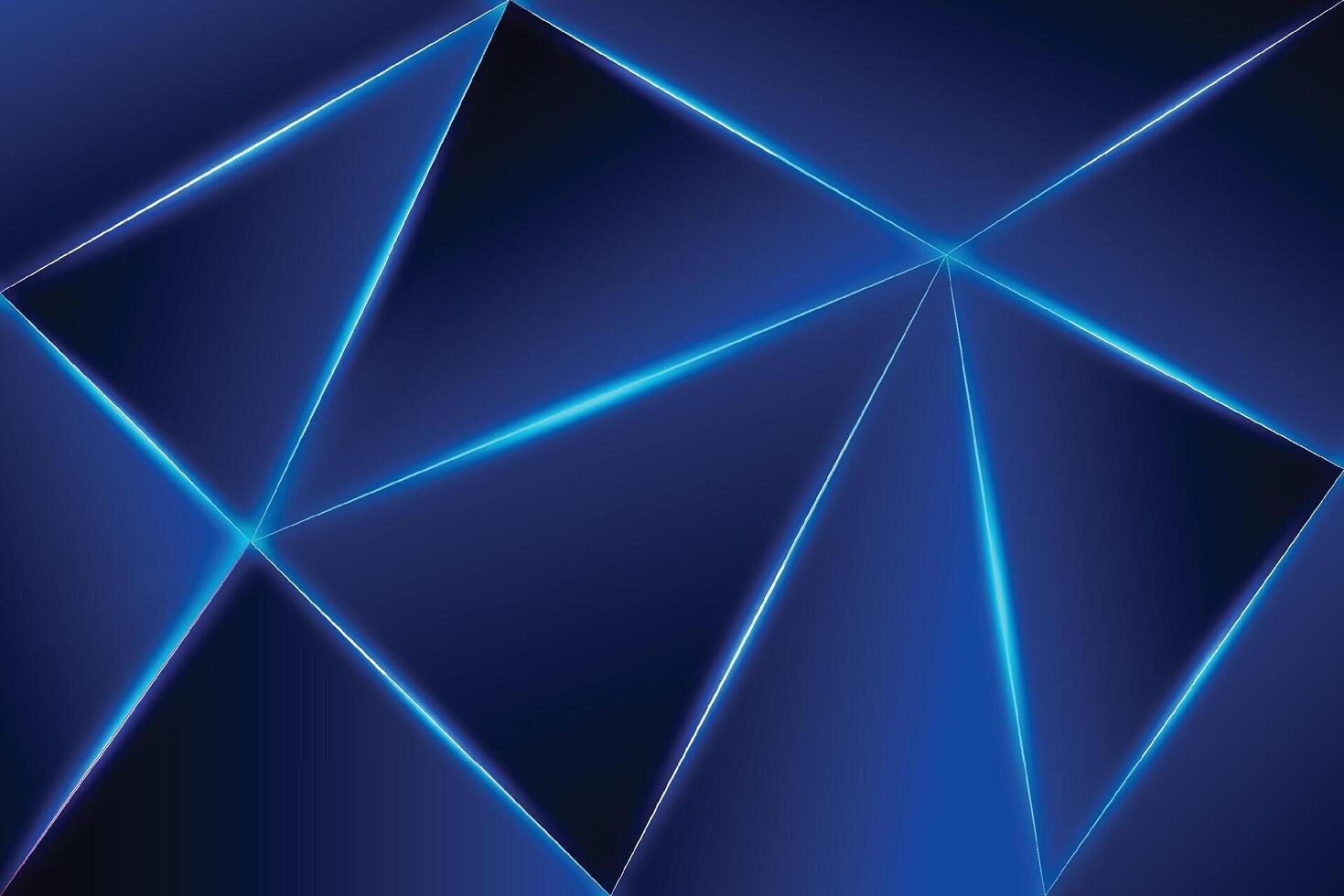 Abstract luxury blue light polygon with dark template background. Premium style for poster, cover, print, artwork vector