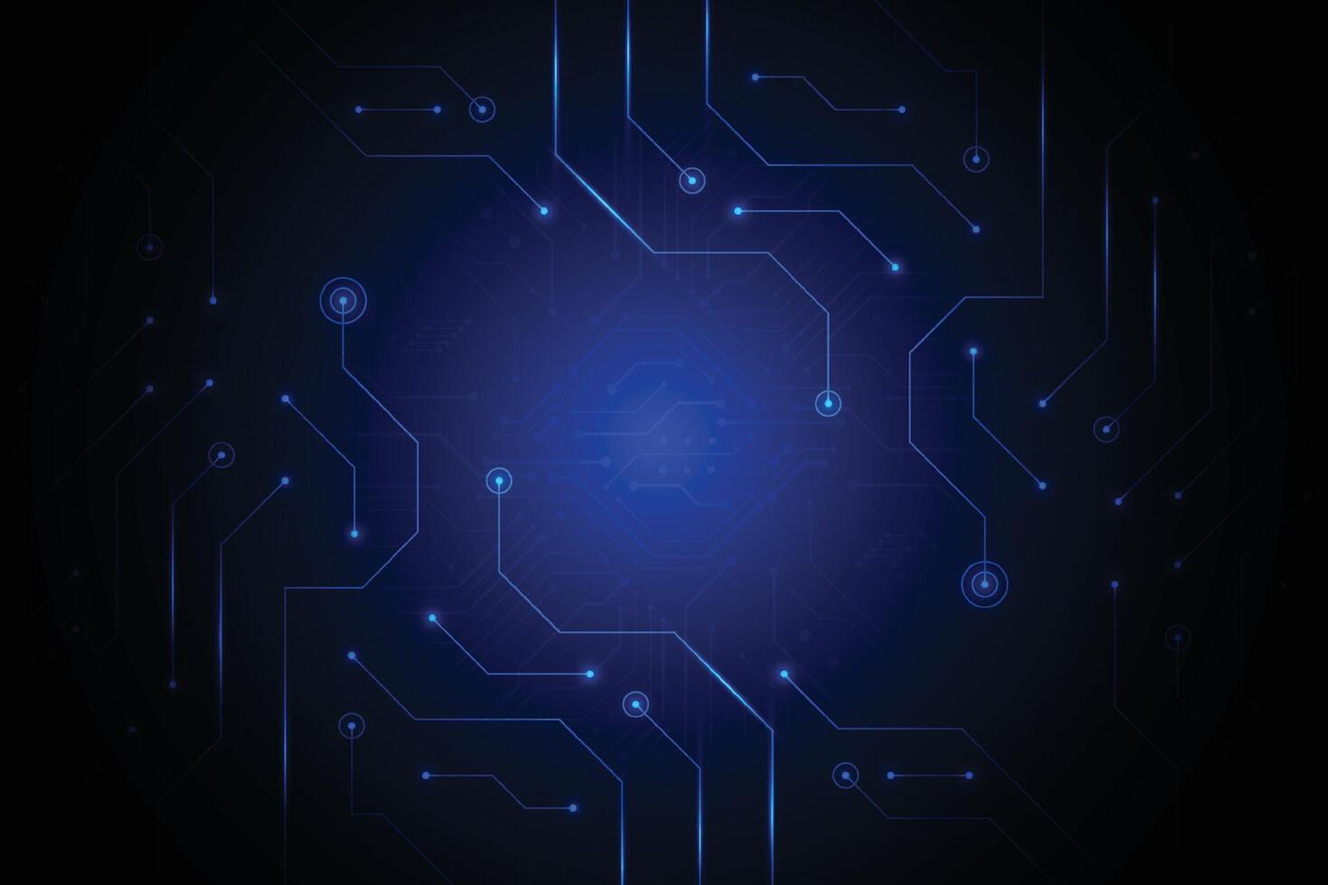 Abstract background with technology circuit board texture. Artificial intelligence electronic board. Communication and engineering concept vector