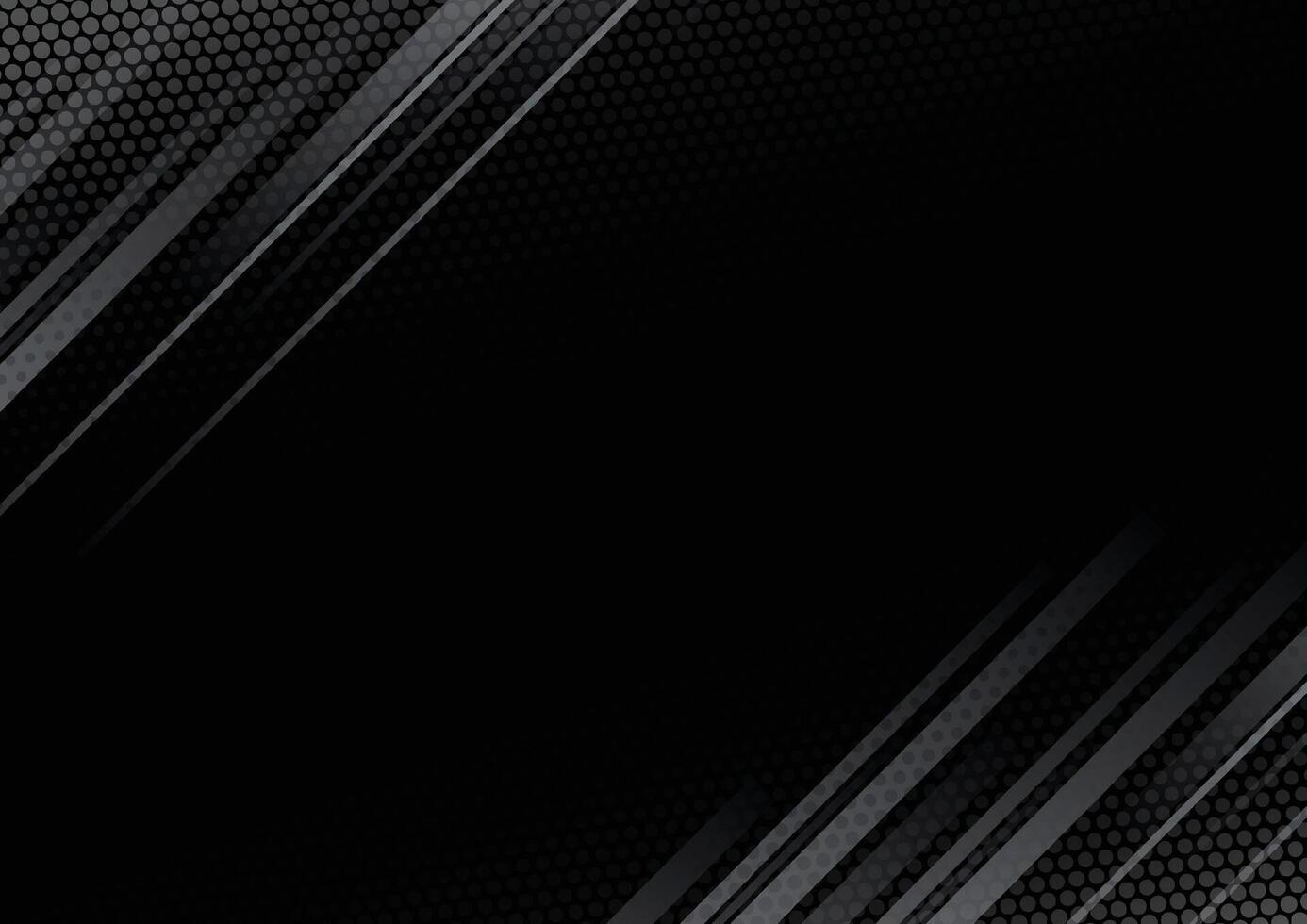 Abstract gray line and black background for business card, cover, banner, flyer vector