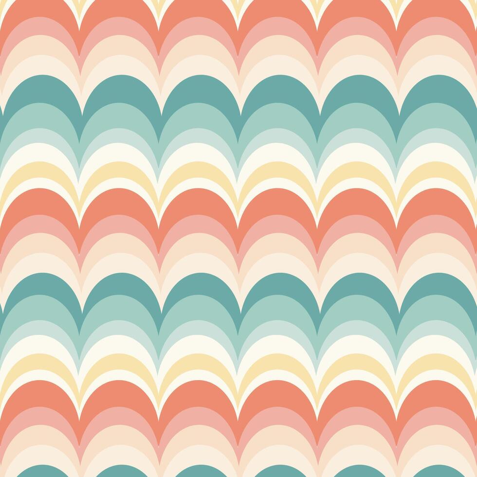 retro wavy pattern design background vector