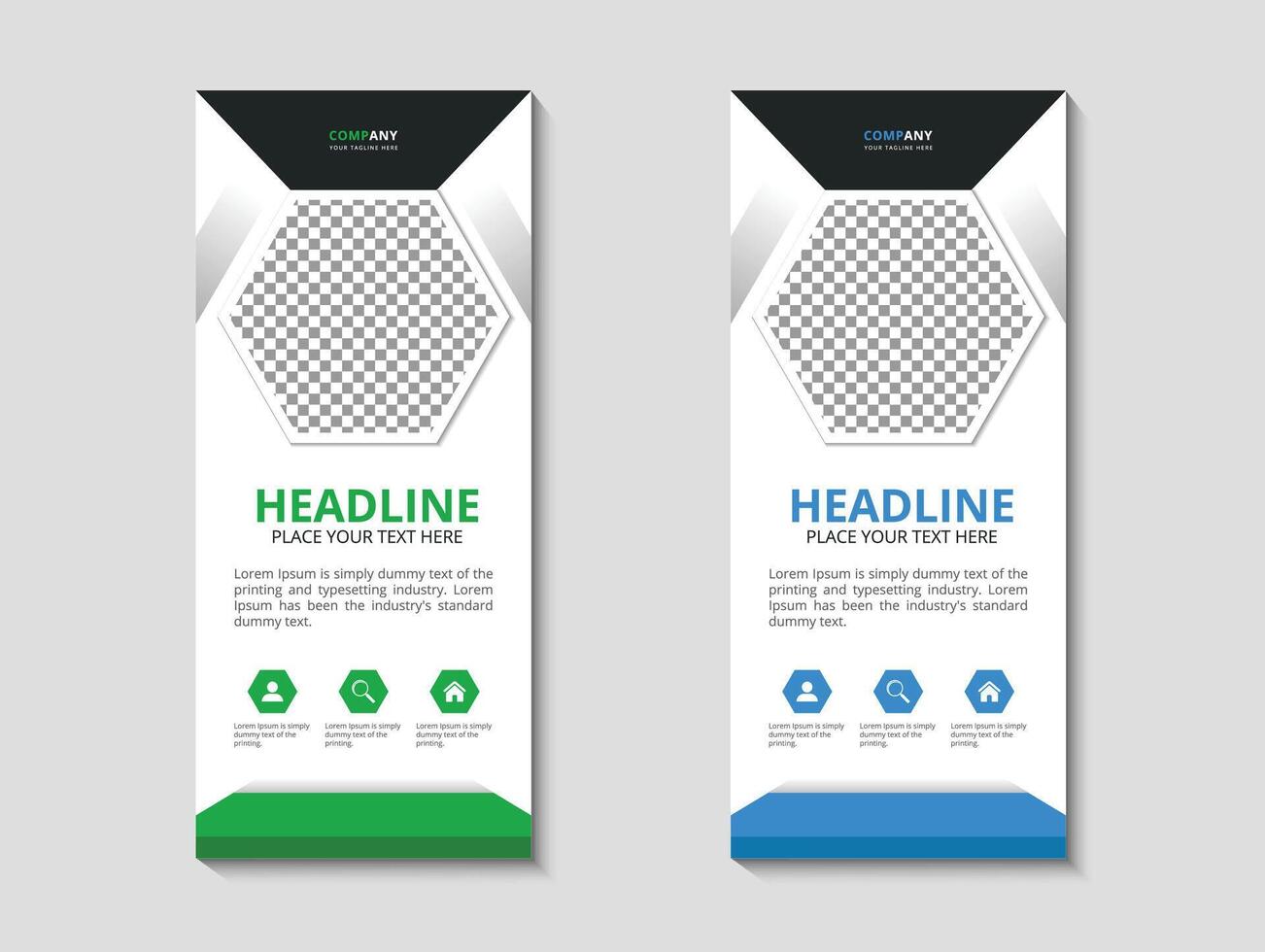 Business Marketing rollup banner design, corporate Business rollup banner Template Design. Digital Marketing Agency rollup banner design. vector