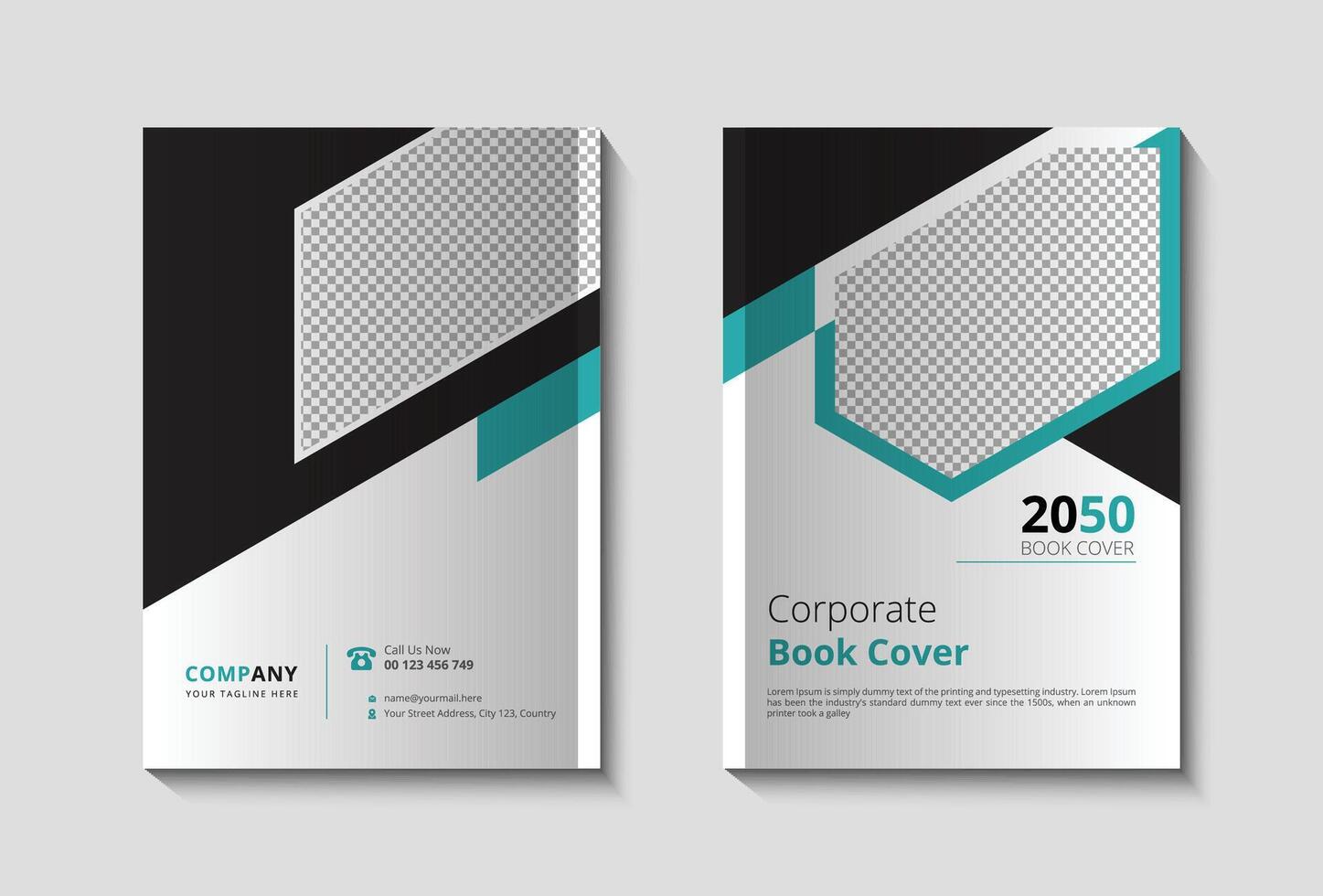 Annual report brochure flyer design template, Leaflet, presentation book cover templates, layout in A4 size vector