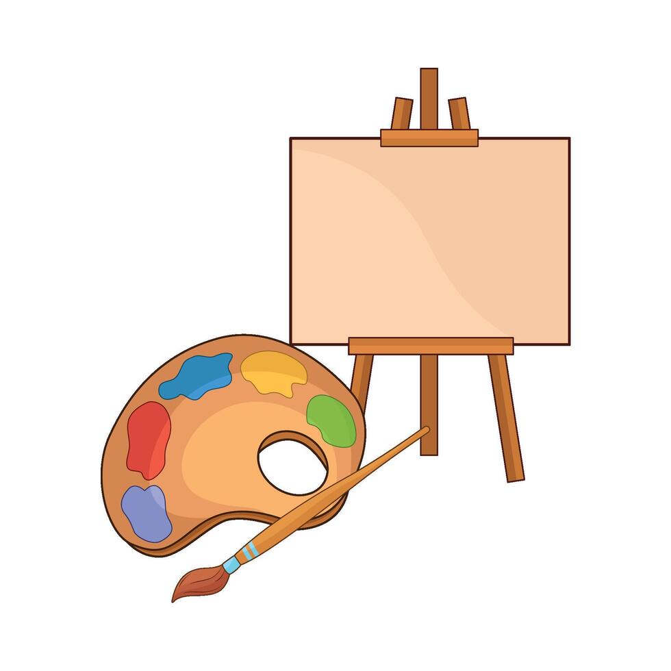 illustration of canvas vector