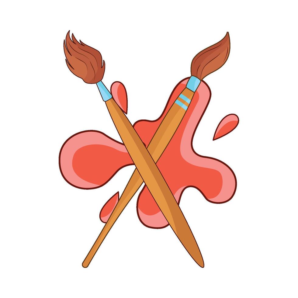 illustration of paint brush vector