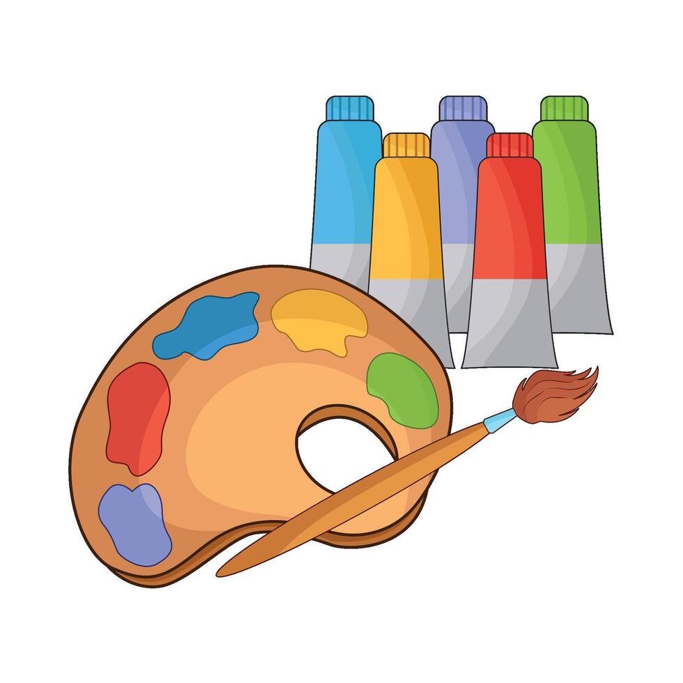 illustration of paint palette vector