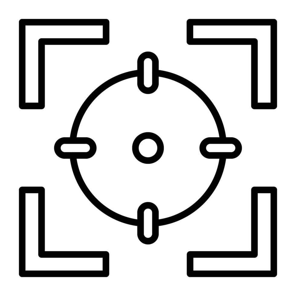 Focus Line Icon vector