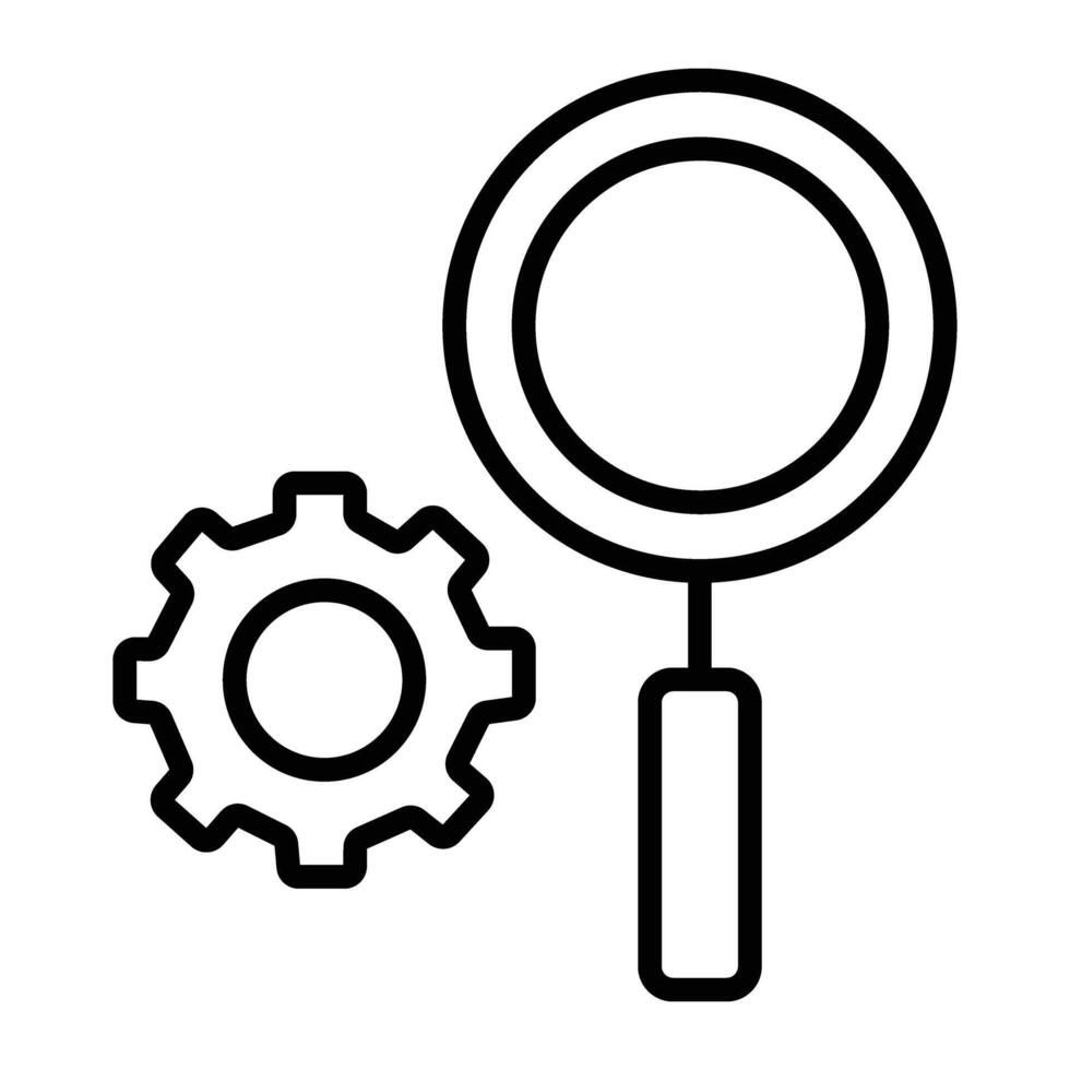 Inspection Line Icon vector