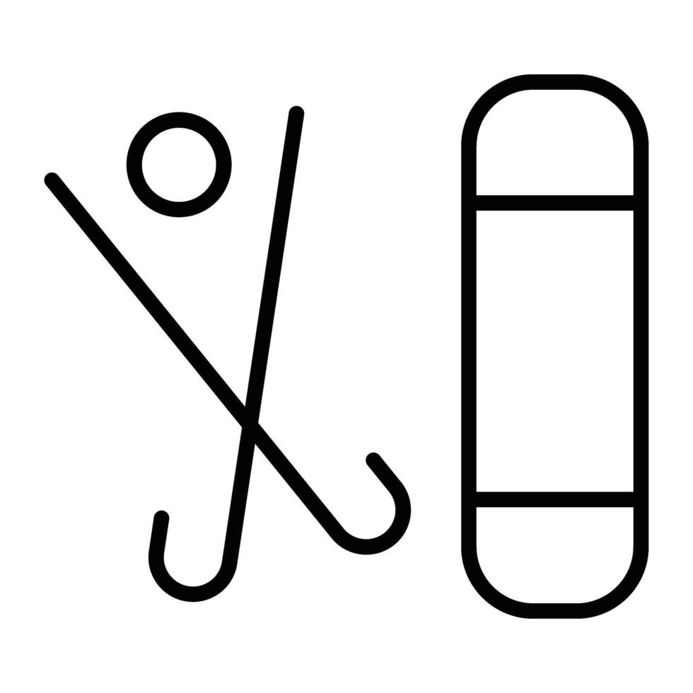 Sport equipment Line Icon vector