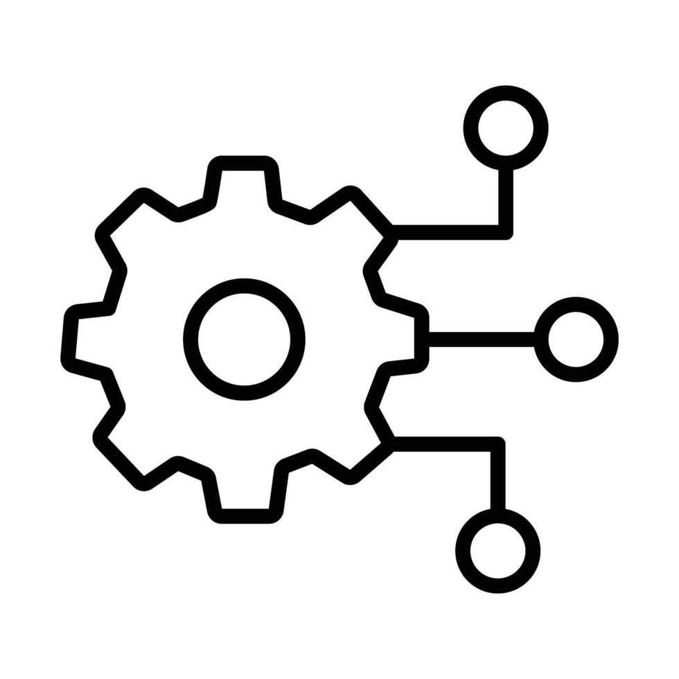Digital Transformation Line Icon Design vector