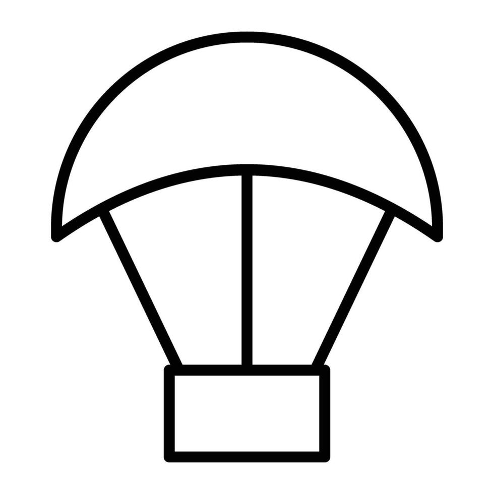 Paraglider premium Line Icon vector