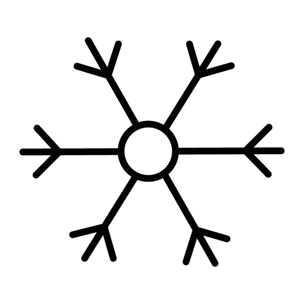 Snowy Line Icon vector