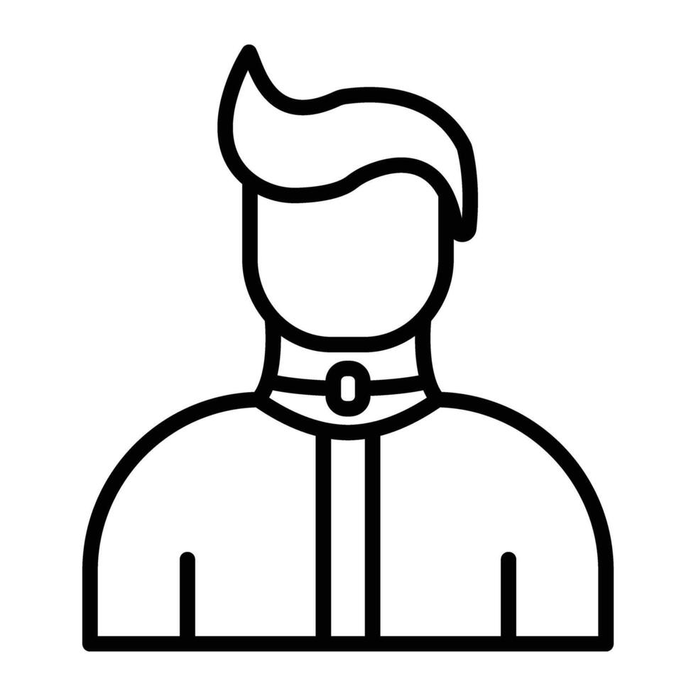 Broken Neck Line Icon vector