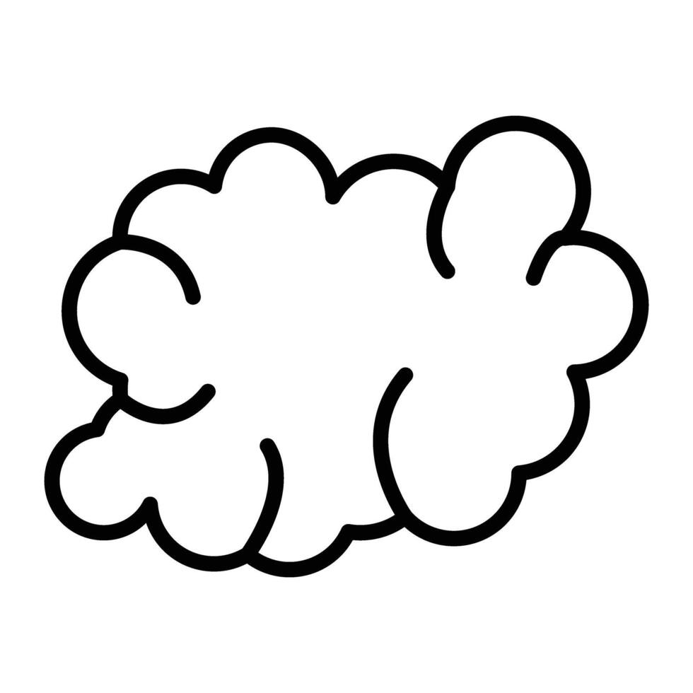 Fog Line Icon Design vector
